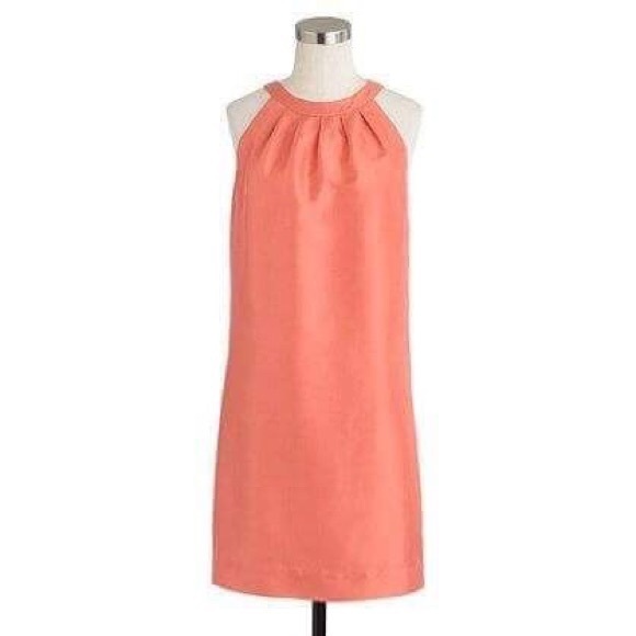 J. Crew Dresses & Skirts - J. Crew | Silk Dupioni Coral Scoop Dress 8